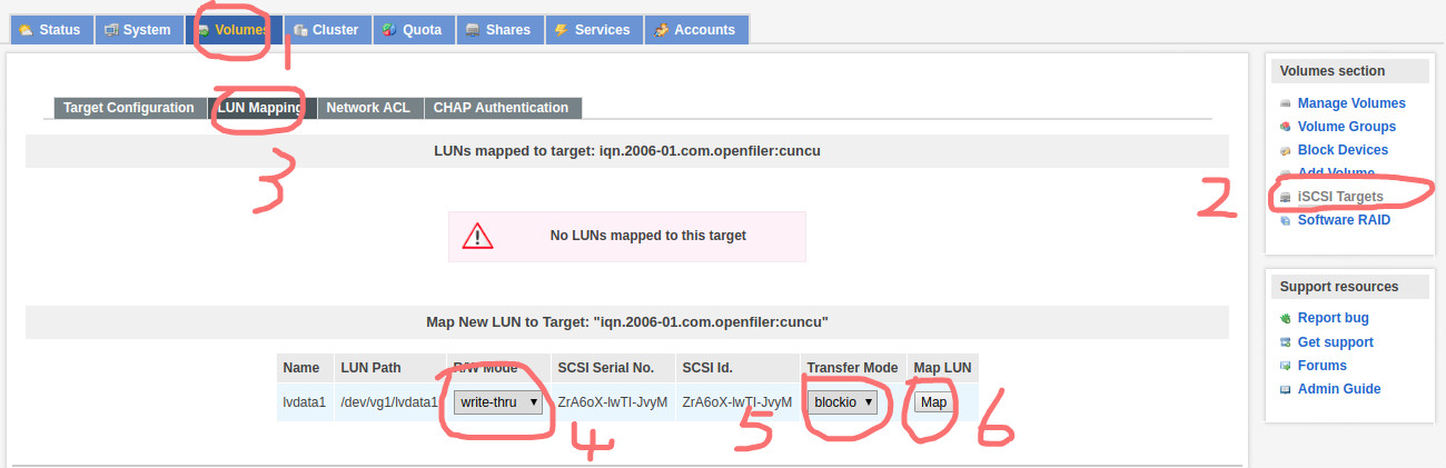 Openfiler怎么进行配置ISCSI Target及FC Target