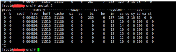 vmstat 主机性能分析