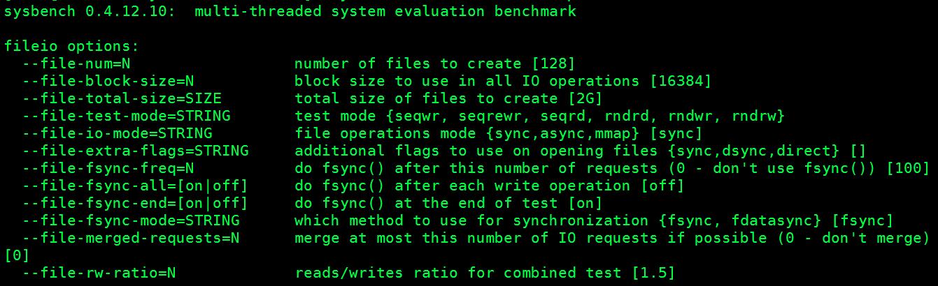 mysql中sysbench0.4.12数据库性能测试