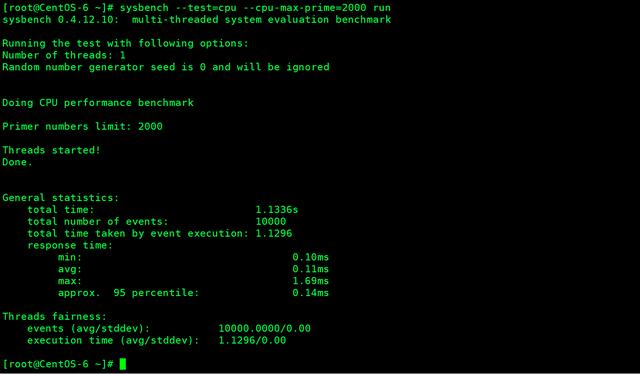 mysql中sysbench0.4.12数据库性能测试