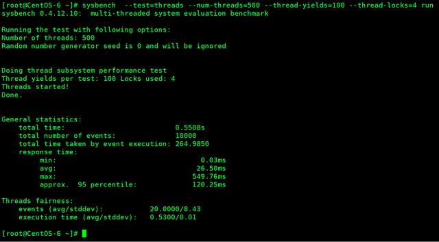 mysql中sysbench0.4.12數(shù)據(jù)庫性能測試