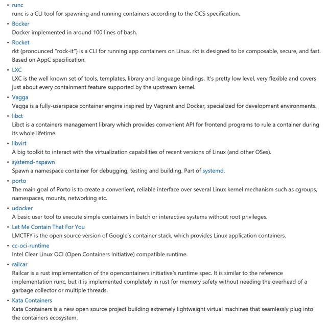 Linux 容器技术一览表是什么样的