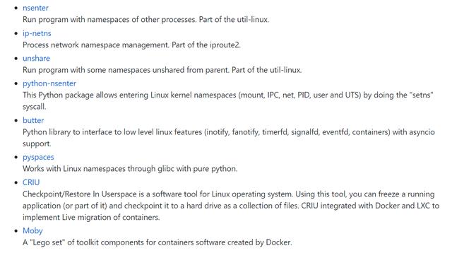 Linux 容器技术一览表是什么样的