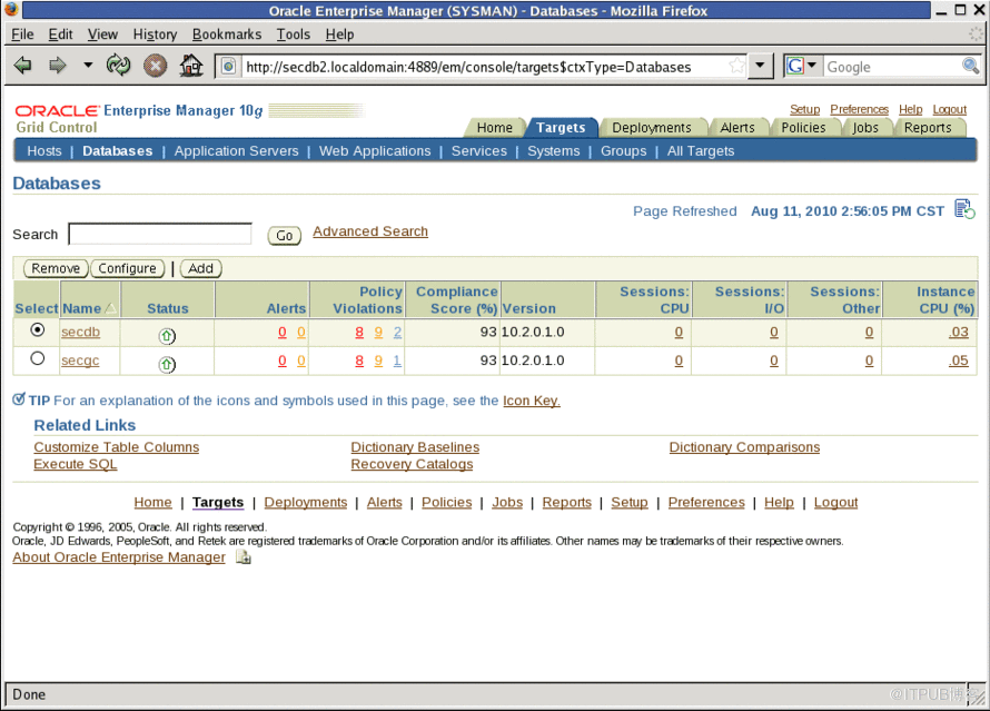 【DataGuard】使用Grid Control快速部署Oracle物理Data Guard