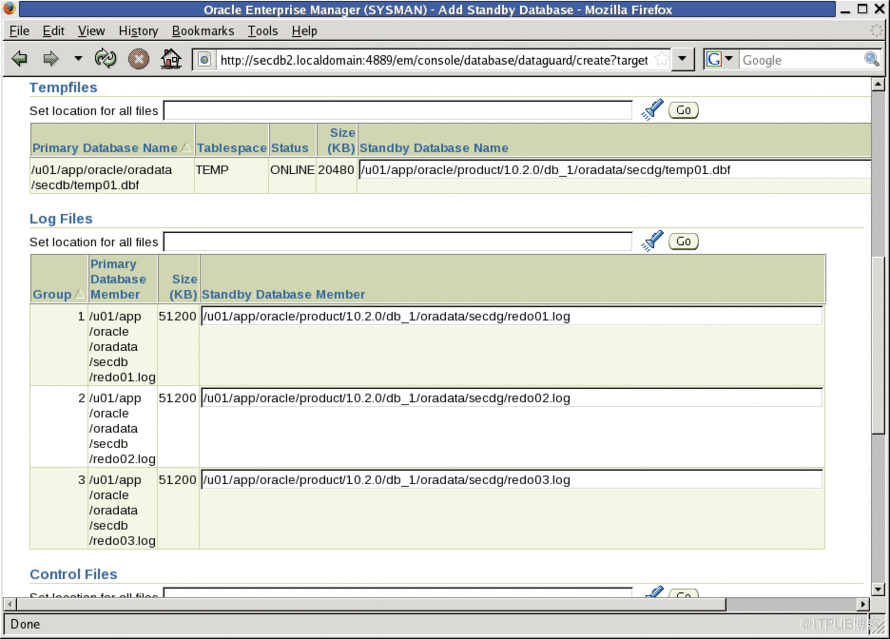 【DataGuard】使用Grid Control快速部署Oracle物理Data Guard