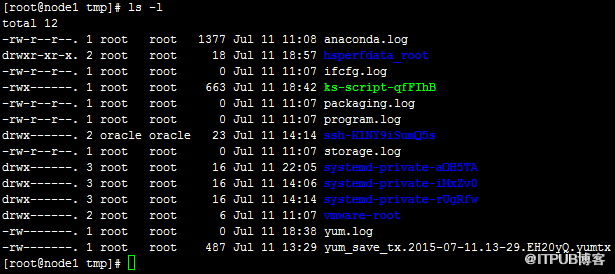 linux中ls命令和文件属性的示例分析