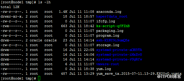 linux中l(wèi)s命令和文件屬性的示例分析