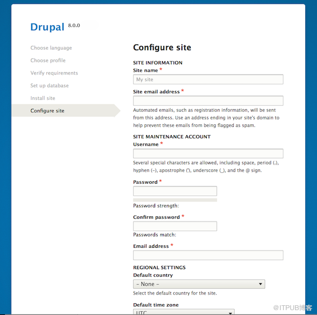 怎么安装和配置Drupal8