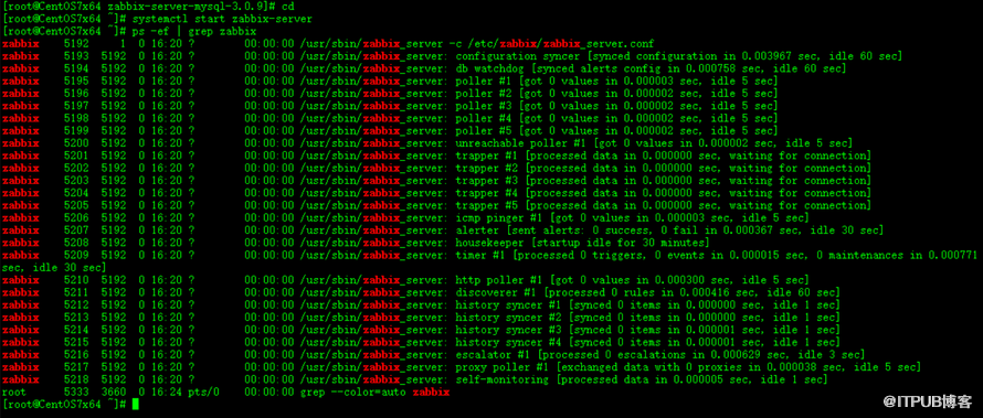 zabbix-server服务启动失败处理过程是怎么样的