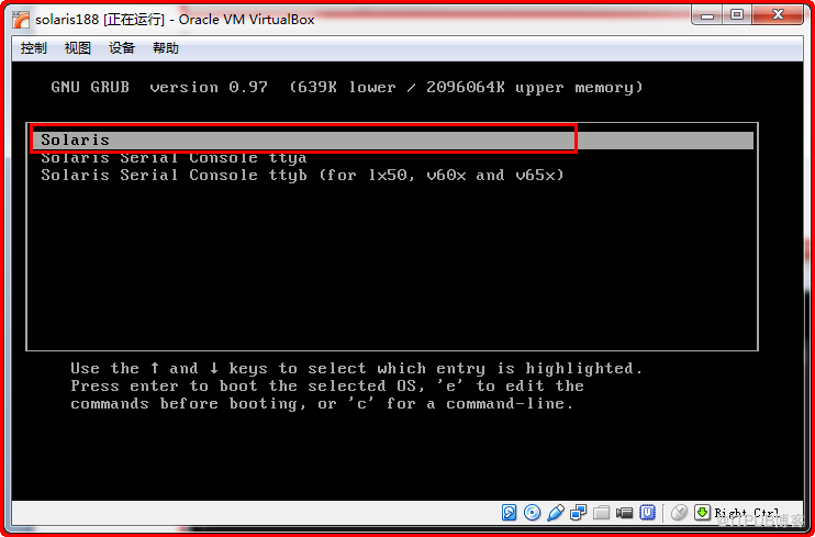 【Solaris】Virtualbox 安装 Oracle Solaris 10(二) 图形化安装操作系统