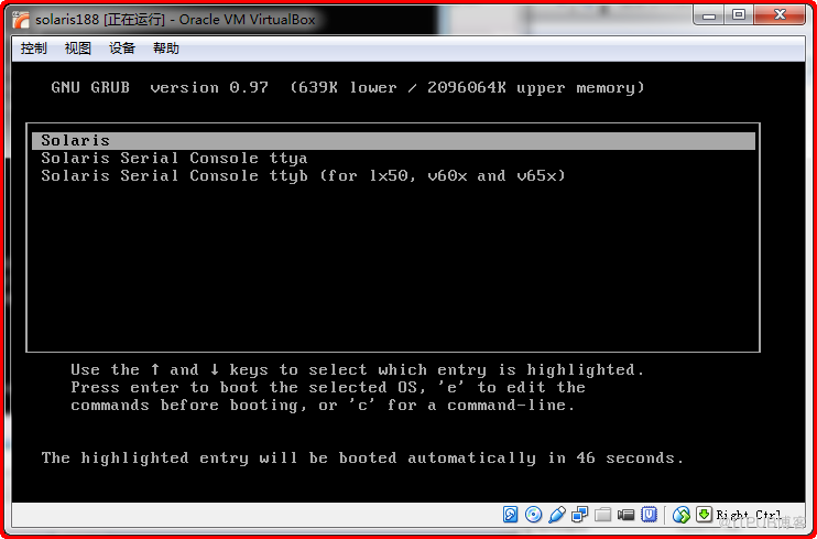 【Solaris】Virtualbox 安装 Oracle Solaris 10(二) 图形化安装操作系统