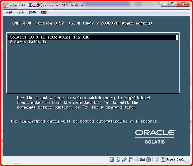 【Solaris】Virtualbox 安装 Oracle Solaris 10(二) 图形化安装操作系统