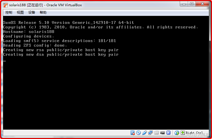 【Solaris】Virtualbox 安装 Oracle Solaris 10(二) 图形化安装操作系统
