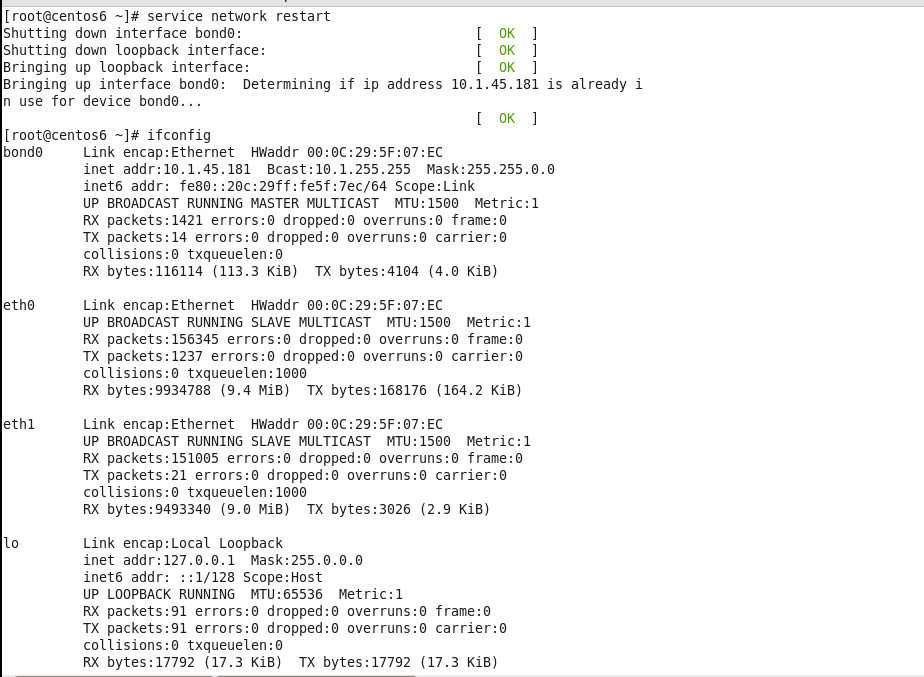 如何进行centos6.8配置多网卡绑定