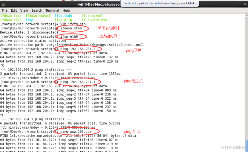 VMWare VMNet 8的配置使用以及如何连接外网