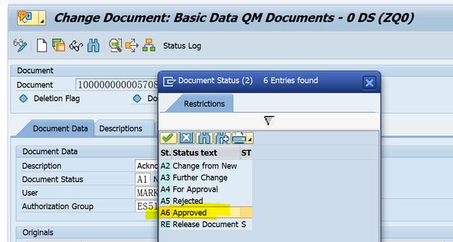 SAP QM 如何在SAP系统里审批挂在Quality Notification里的document？