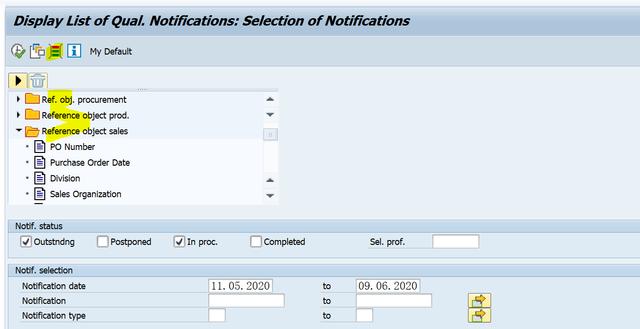 SAP QM QM11怎么显示Quality Notification List