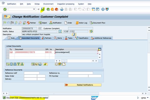 SAP QM 如何将一个附件挂在一个Quality Notification单据上？