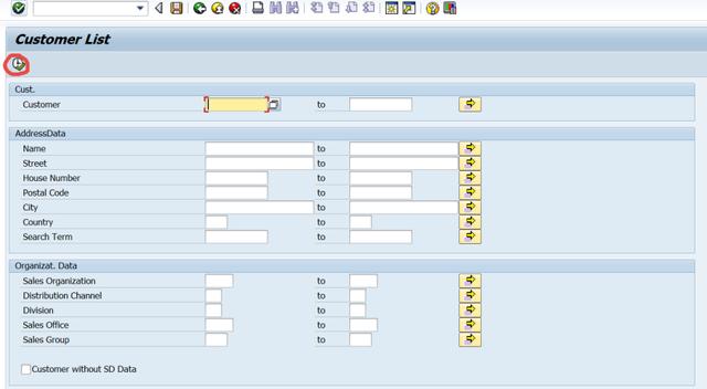 SAP SD 微观研究之如何得到Customer List？