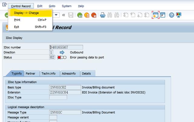 SAP BD87如何将IDoc状态修改为68