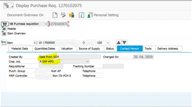 SAP如何看一个采购申请是怎么来的
