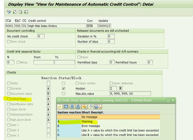 SAP SD自动信用控制怎么实现