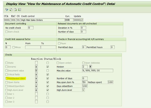 SAP SD自动信用控制怎么实现