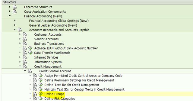 SAP SD如何维护信用范围数据