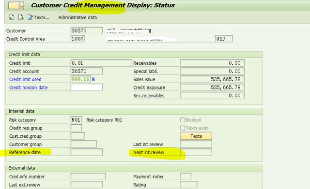 SAP SD如何维护信用范围数据