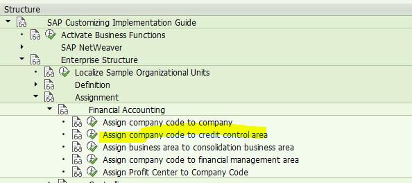 SAP SD的信用控制范围是什么