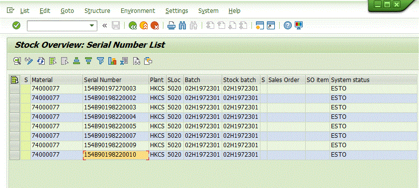 SAP MMBE库存数量与在库序列号数量差异怎么处理