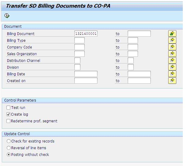 COPA correction - SD billing