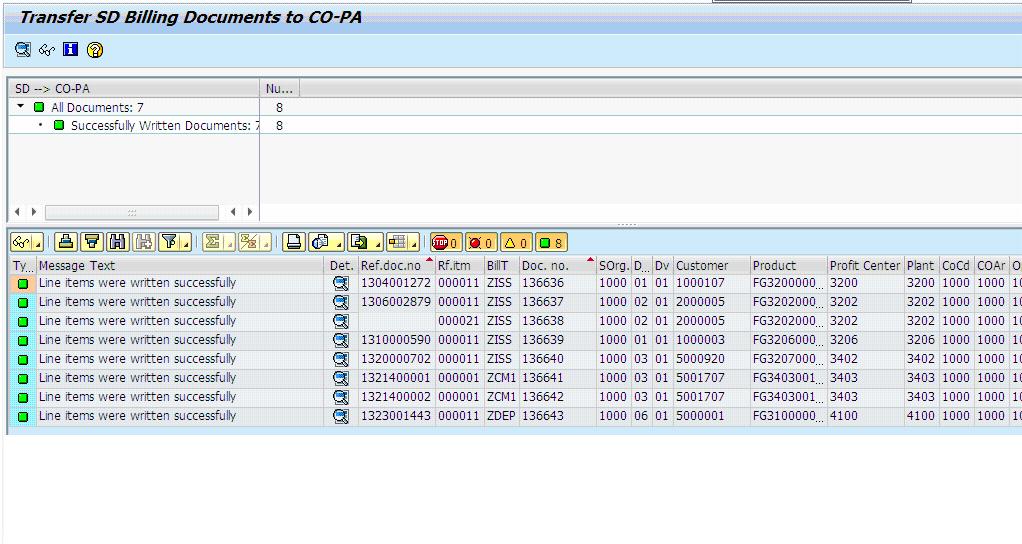 COPA correction - SD billing