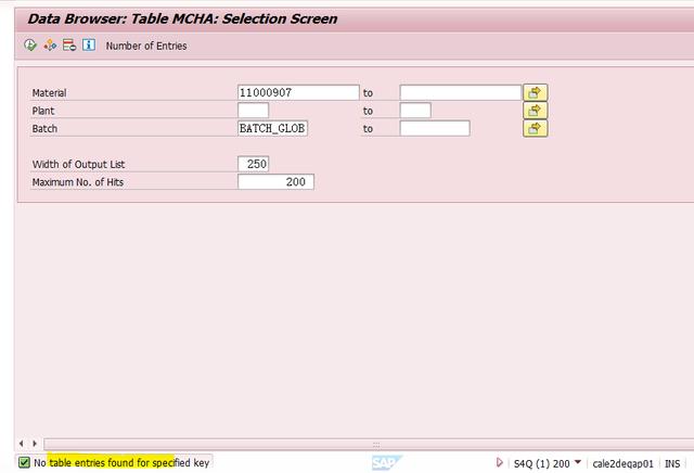 SAP MCH1表和MCHA表更新逻辑的示例分析