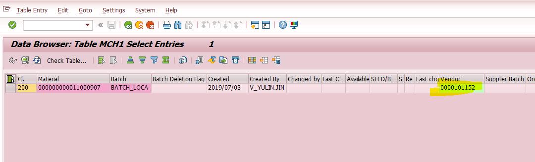 SAP MCH1表和MCHA表更新逻辑的示例分析