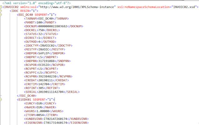 Composition and Structure of an INVOIC IDoc in SAP ERP