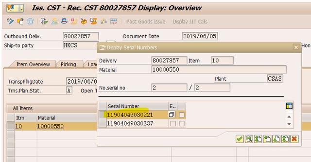SAP MM 同一个序列号可以被多次用在交货单发货过账？