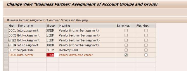 SAP使用BP创建供应商报错You cannot create a vendor with grouping G001该怎么办