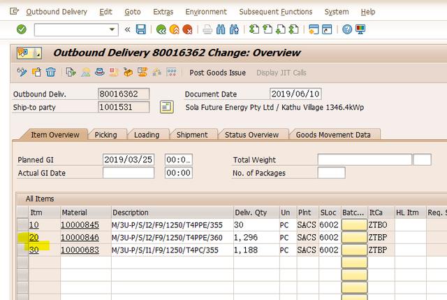 SAP SD怎么将其它ITEM加入到一个已创建好的交货单里