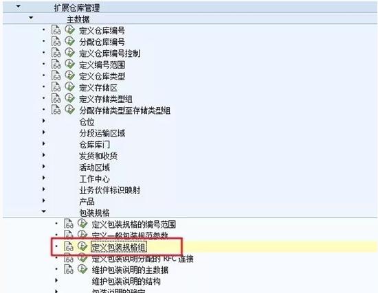 SAP EWM - 包装主数据 - 包装明细 -2