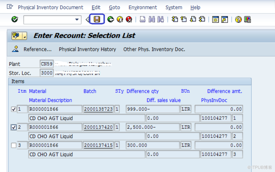 SAP MM盘点流程里怎么处理事务代码MI11 Recount过的盘点凭证