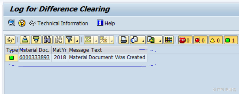 SAP WM LI21 clear difference之后的物料凭证不能取消！