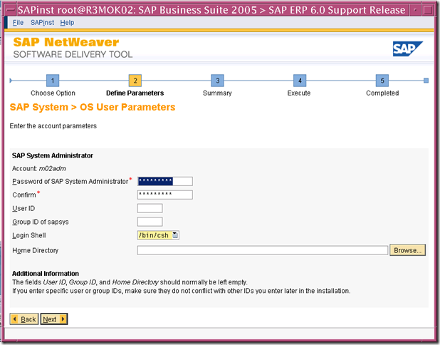 使用SWPM安装 SAP ERP6.0 on solaris 10