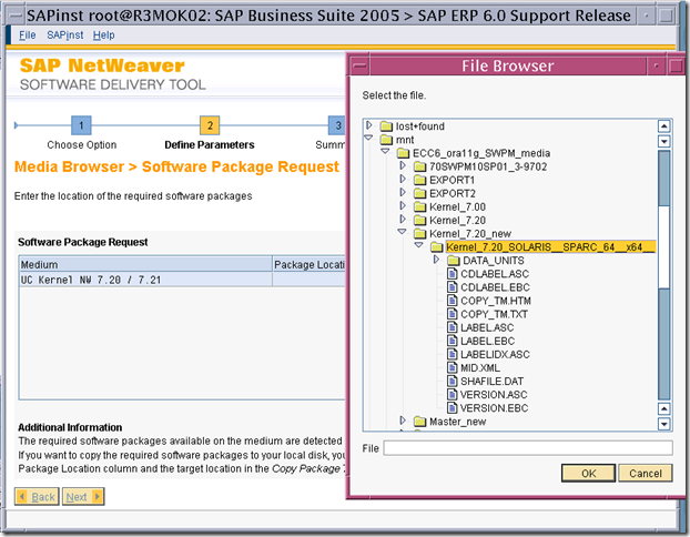 使用SWPM安装 SAP ERP6.0 on solaris 10