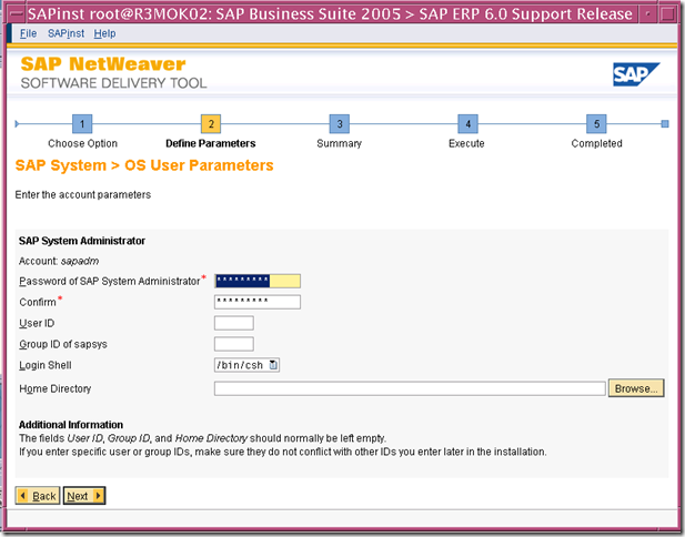 使用SWPM安装 SAP ERP6.0 on solaris 10