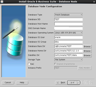 EBS -- EBS 12.2.5 - 12C DB installation on Linux