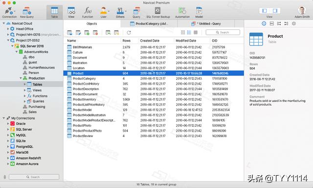 Navicat Premium for Mac数据库管理开发工具的示例分析