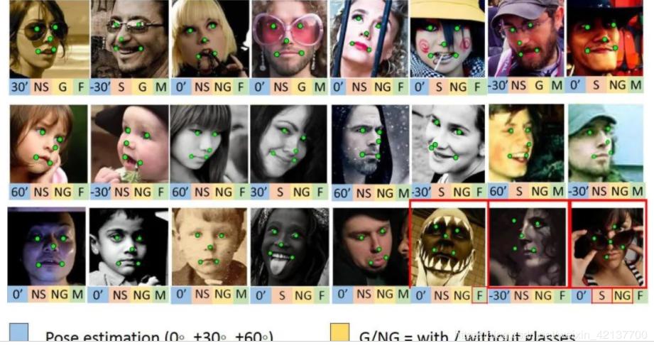 人臉識別數(shù)據(jù)集 - Multi-Task Facial Landmark (MTFL) dataset