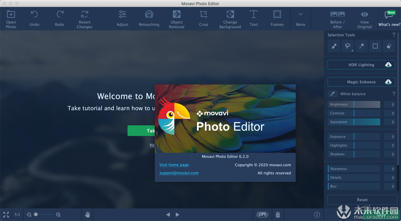 图片编辑工具Movavi Photo Editor 6 Mac