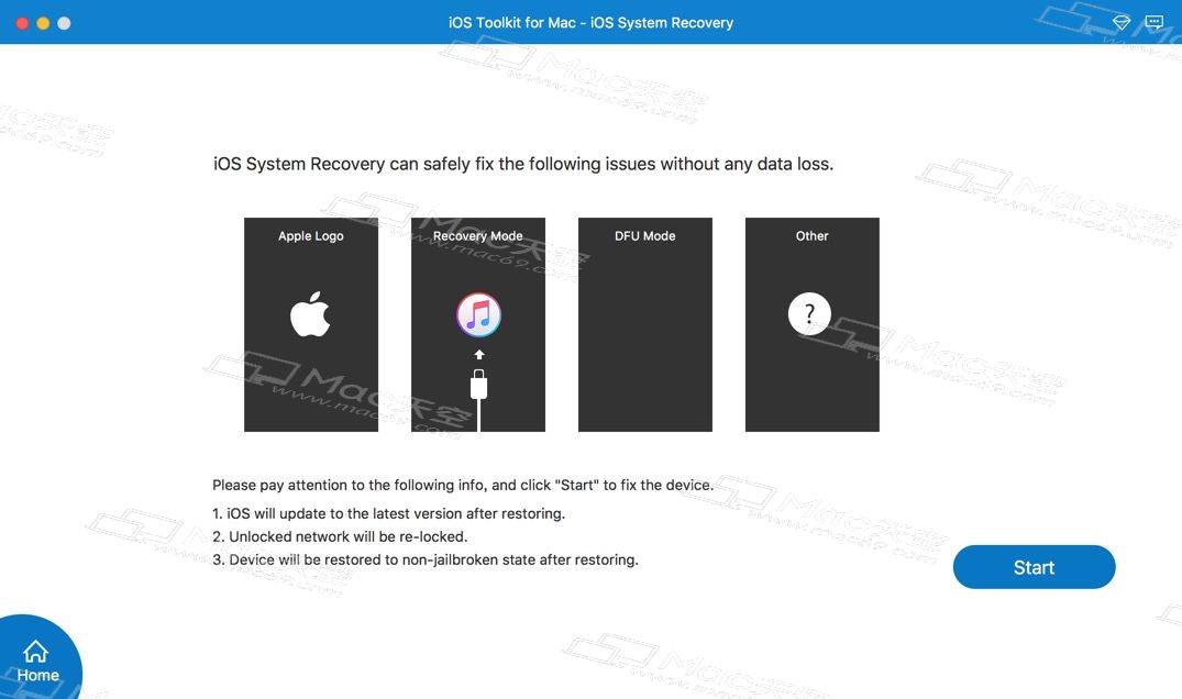 iOS数据恢复软件AnyMP4 iOS Toolkit Mac